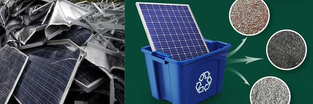 news-Simplified diagram of solar panel recycling process-1200-400 news-Simplified diagram of solar panel recycling process-1200-400